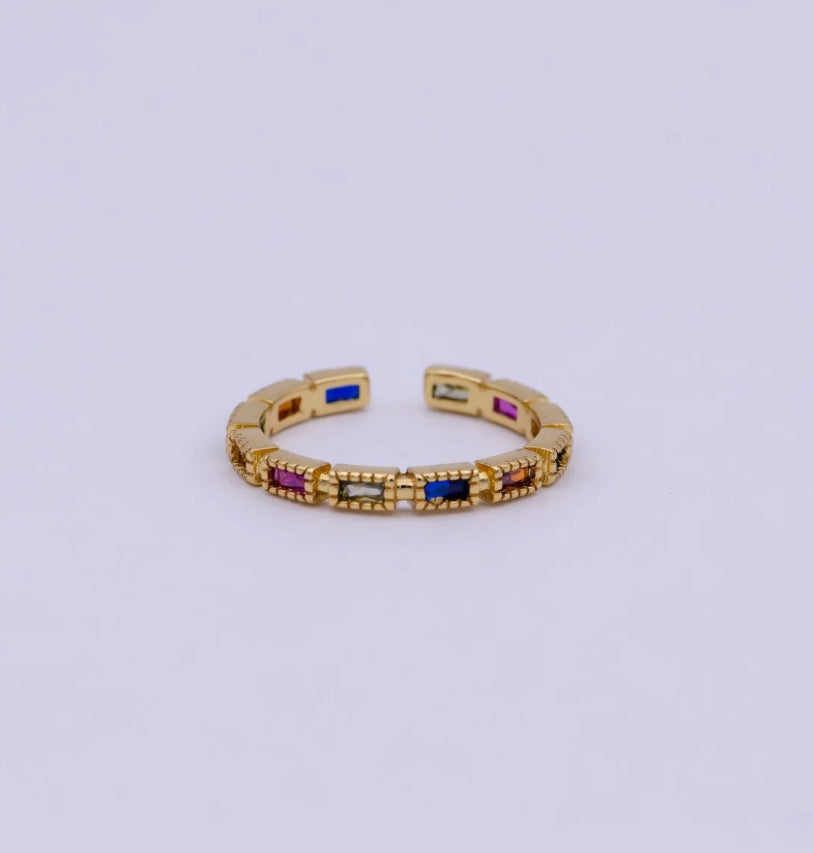 Rainbow Adjustable Ring