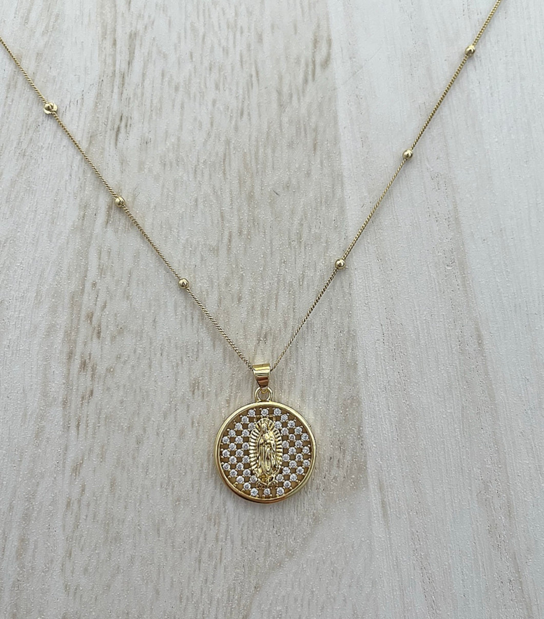 Mary Lady Cz Necklace