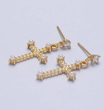 Load image into Gallery viewer, Mary Cz Earrings
