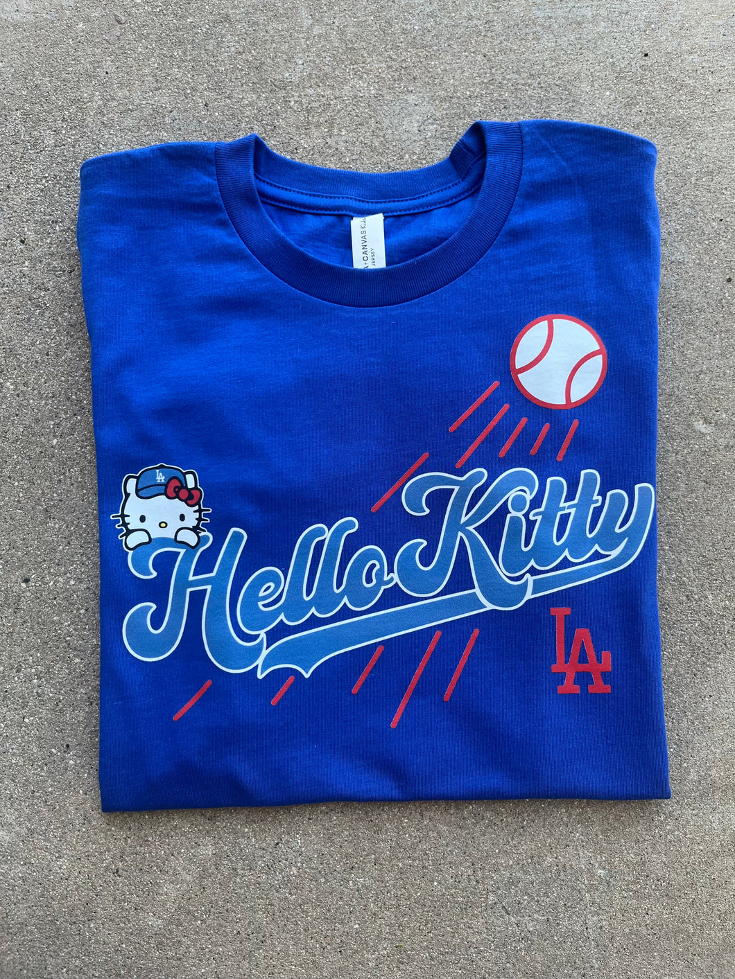 Hello Kitty Dodgers Tee (YOUTH)