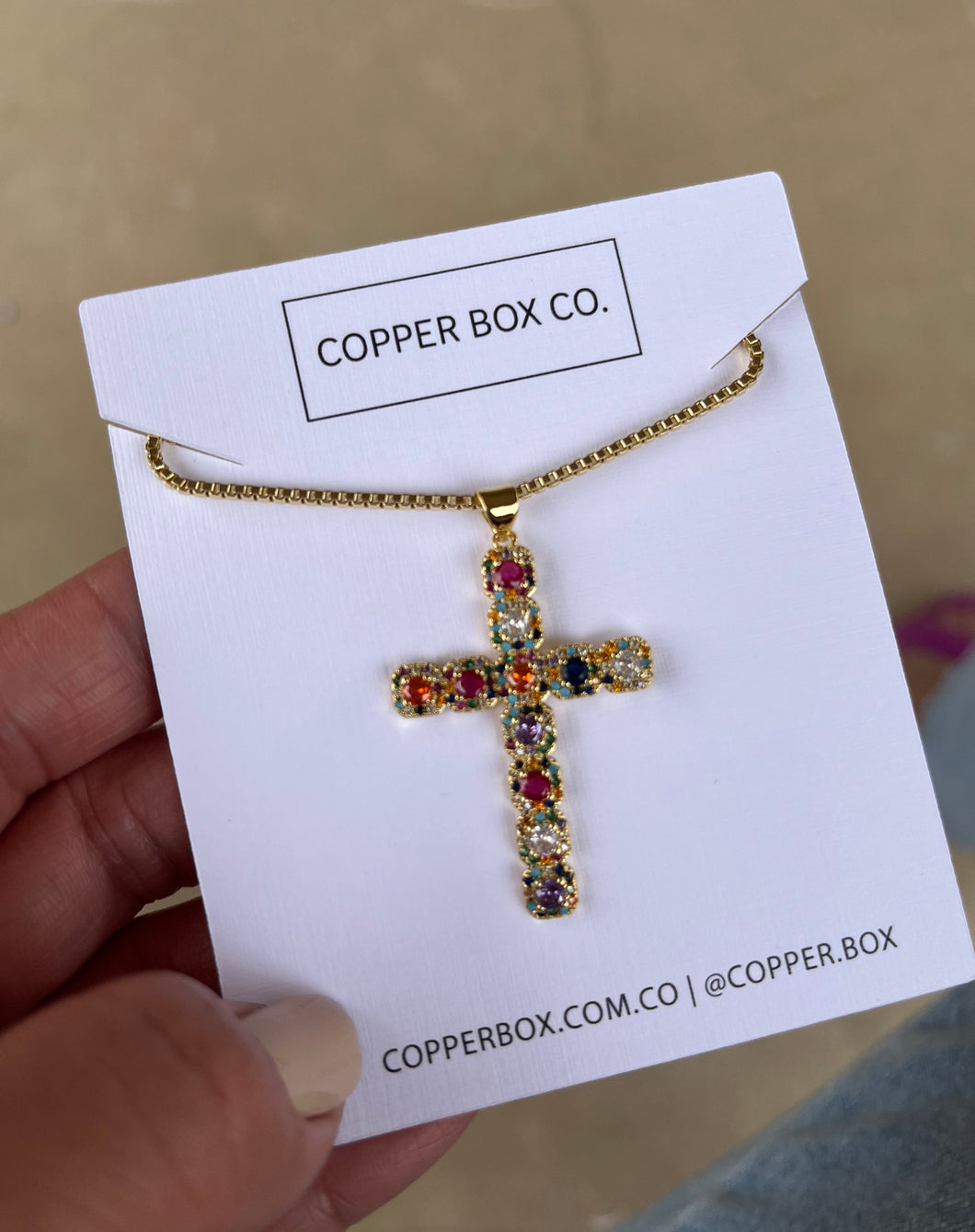 Prayer Answered Cz Cross Necklace